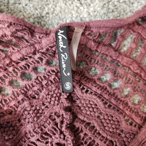 North River Womens Small Loose Tank Top Mauve Flowing Top - Picture 3 of 7